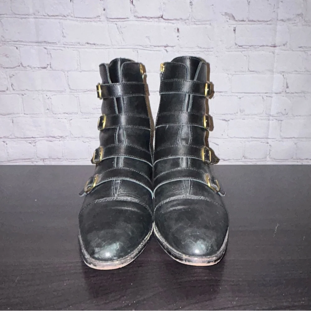 J. Crew multi buckle ankle boots women’s size 10 - Picture 4 of 10